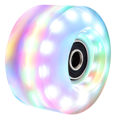 Picture of High Flash Six-light Double Row Roller Skate Luminous Wheel Four-wheel Roller Skate Flash Wheel Skating Rink Indoor Outdoor Wheels