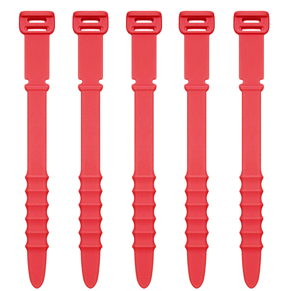 Picture of Fishbone Silicone Cable Organizer Data Cable Storage Tie Headphone Cable Winder Strap Cord Organizer