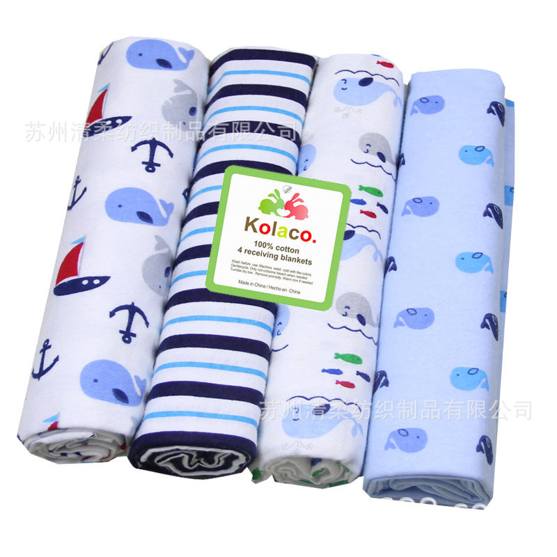 flannel blanket cotton flannel baby cloth flannel cotton blanket 4 pack swaddling clothes