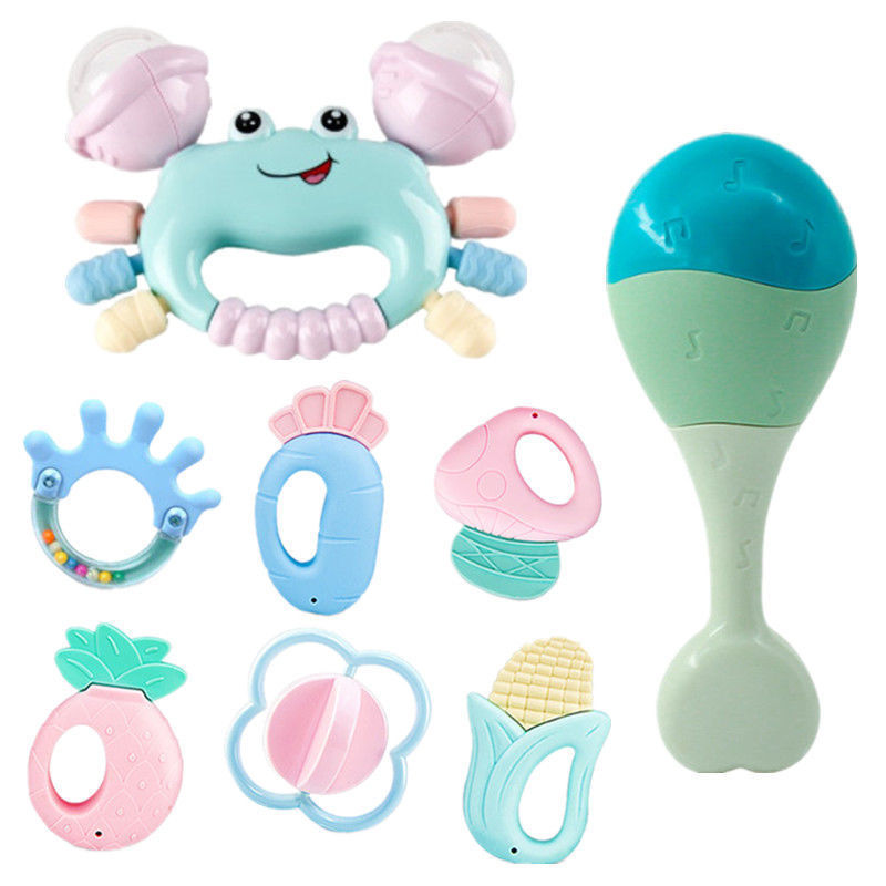 Picture of Hand Rattle Baby Toy 0-1 Year Old Tooth Gel Boiled Baby Newborn Rattle Early Education Children Soothing Early Education