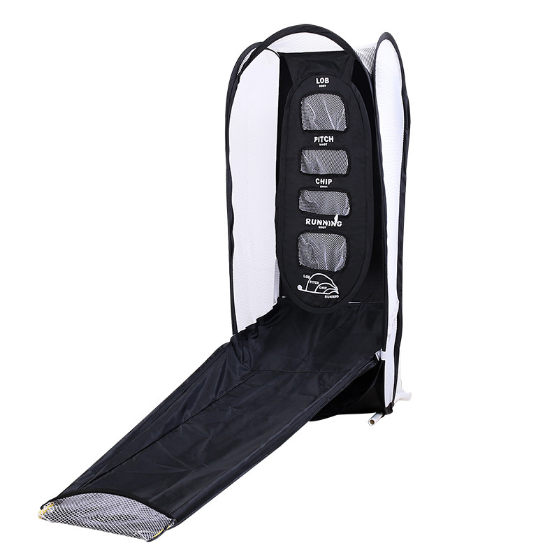 Picture of Indoor and outdoor golf club cutting practice net swing exerciser with pad set