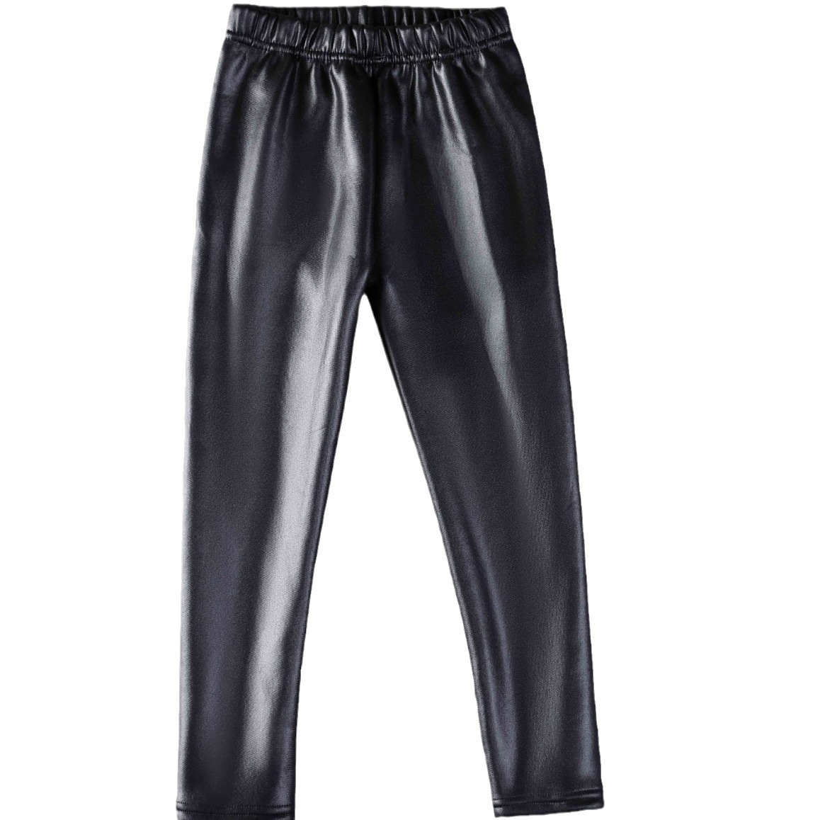 Picture of Children's Imitation Leather Pants, Girls' Candy-Colored Autumn and Winter Velvet Thickeneded Leggings, Warm Pants, Baby Girl's All-In-One Pants
