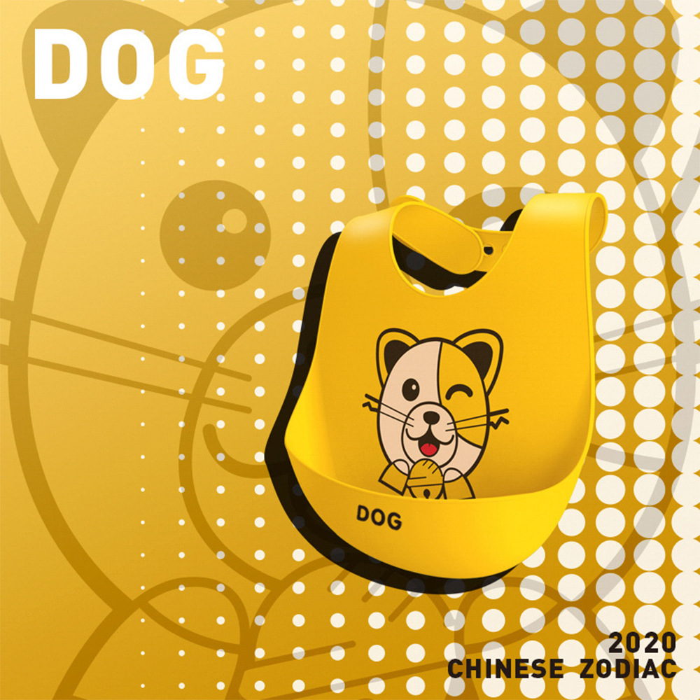 Picture of Baby Dining Bib Stereo Silicone Baby Waterproof Super Soft Food Food Bucket Children Children's Slippery Bucket Wash-Free Cross-Border