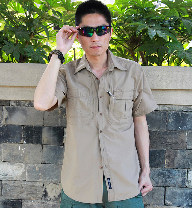 Picture of Military Eagle Tactical Shirt 511 Quick-Drying Tactical Short-Sleeved Shirt Quick-Drying Short-Sleeved Breathable Flap Pocket Pants Waterproof