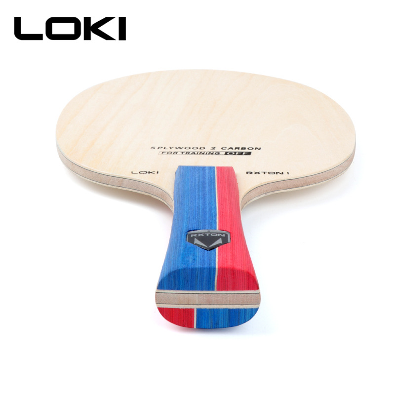 Picture of LOKI Raytheon Ruilong 1 Carbon Table Tennis Baseboard Racket Straight Rack for Students Beginners Training