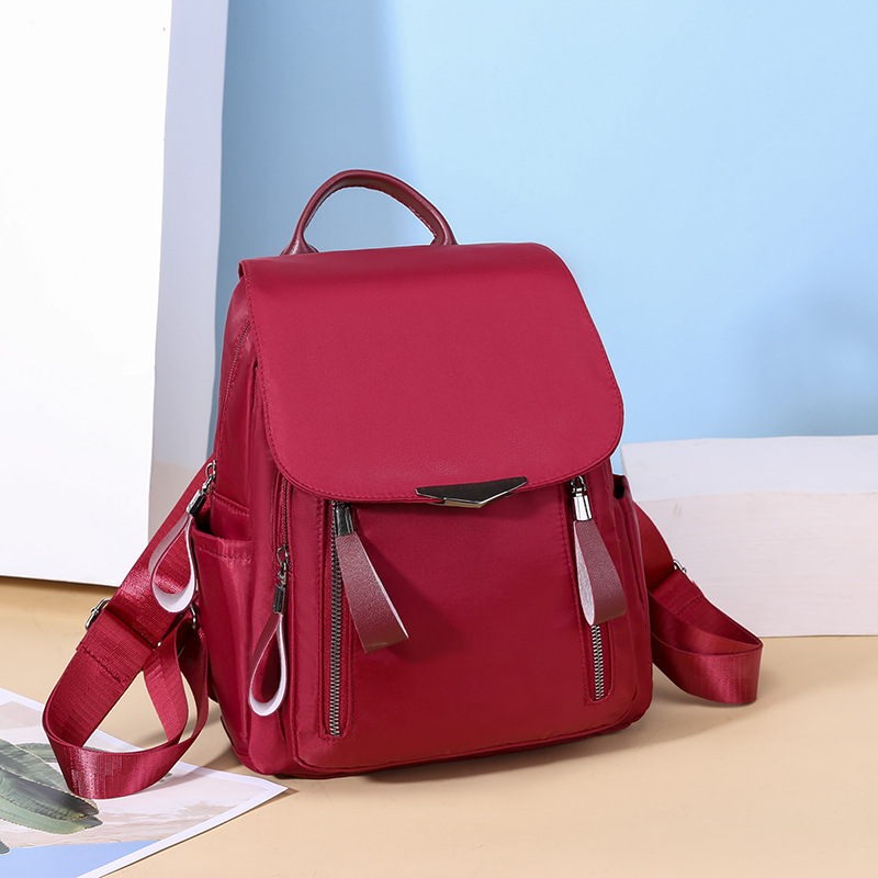 Picture of 2019 Autumn and Winter New Korean Fashion Oxford Cloth Bag Women's Casual Large Capacity Travel Backpack Campus Style Schoolbag