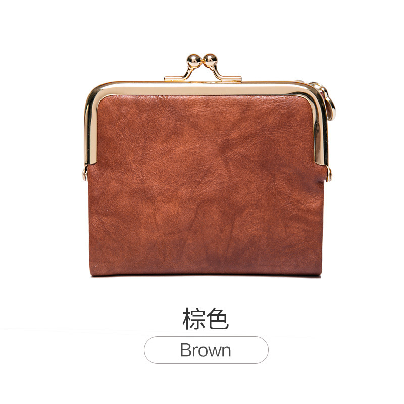 Picture of Cross-Border short wallet women's 2023 new clip coin purse retro multi-functional folding wallet card bag for women