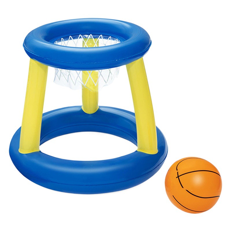 Boys and girls baby swimming pool water supplies inflatable basketball stand children's water interactive shooting football door game disc