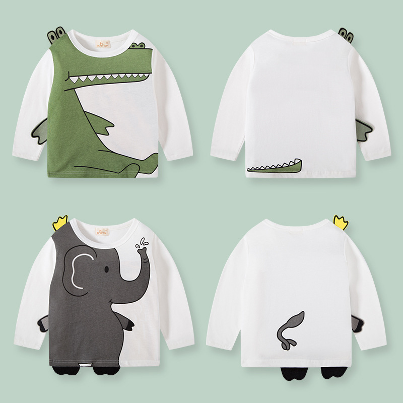 Picture of Be Top Kidsren's Clothing Factory Direct Sales 2025 New Kidsren's Cartoon Long-Sleeved T-Shirt Boys' Bottoming Shirt Dropshipping