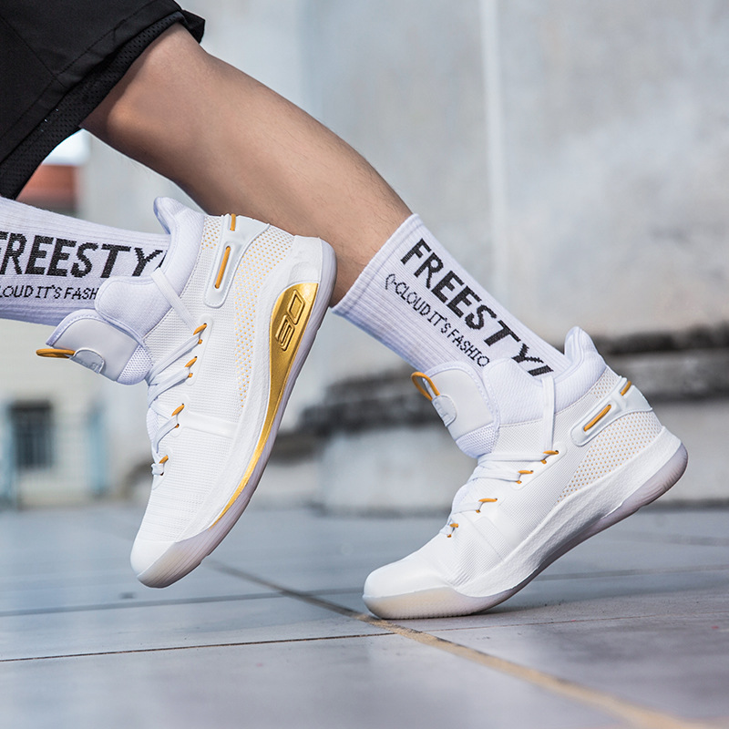 Picture of Cross-border Basketball Shoes Men's 2019 Autumn New Style Sneakers Men's Shoes Actual Combat Couple's War Boots High-top Sneakers Men