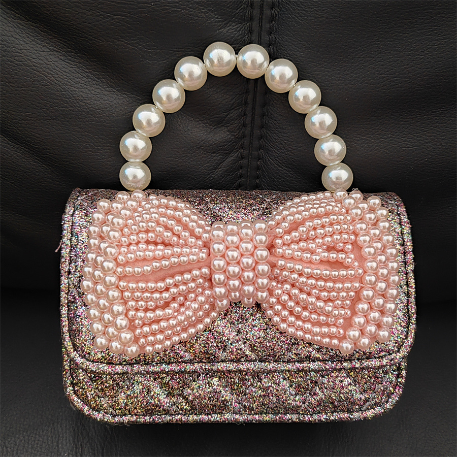 Picture of Fashion Girl Chain Crossbody Bag Distinctive Stylish Little Princess Shoulder Bag Mini Pearl Handbag Accessories Trendy Bag