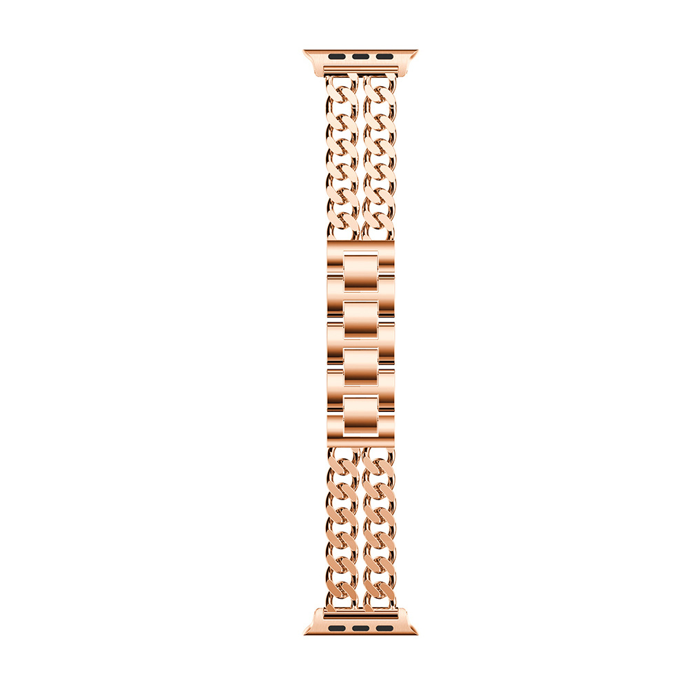 Picture of Suitable for Apple Watch Apple Watchs10 Small Fragrance Double Row Denim Chain Metal Watch Strap