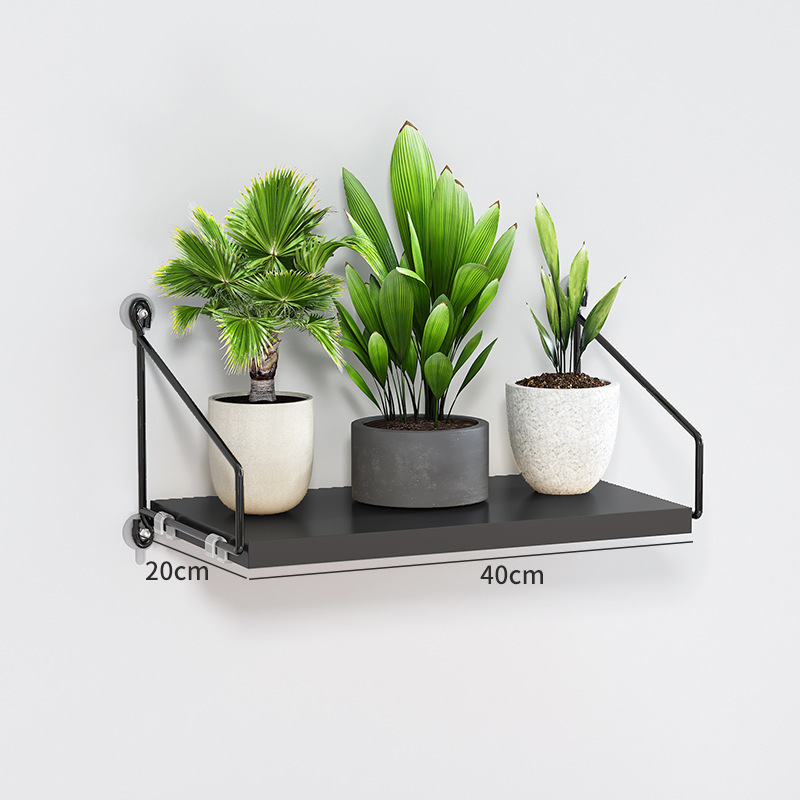 Picture of Source Factory Flower Rack Storage Rack Balcony Flower Rack Wall Indoor Wall Hanging Punch-free Flower Pot Rack Wall Rack