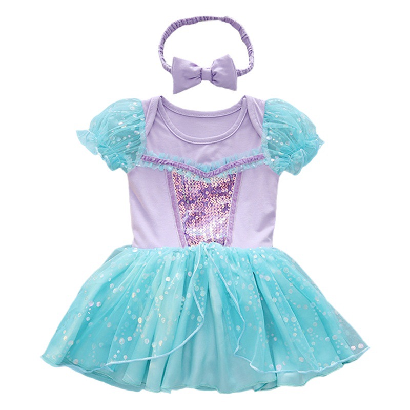 Halloween Children's Clothing, Short-Sleeved Pullover, Baby Baby Princess Jumpsuit, Princess Style Dress