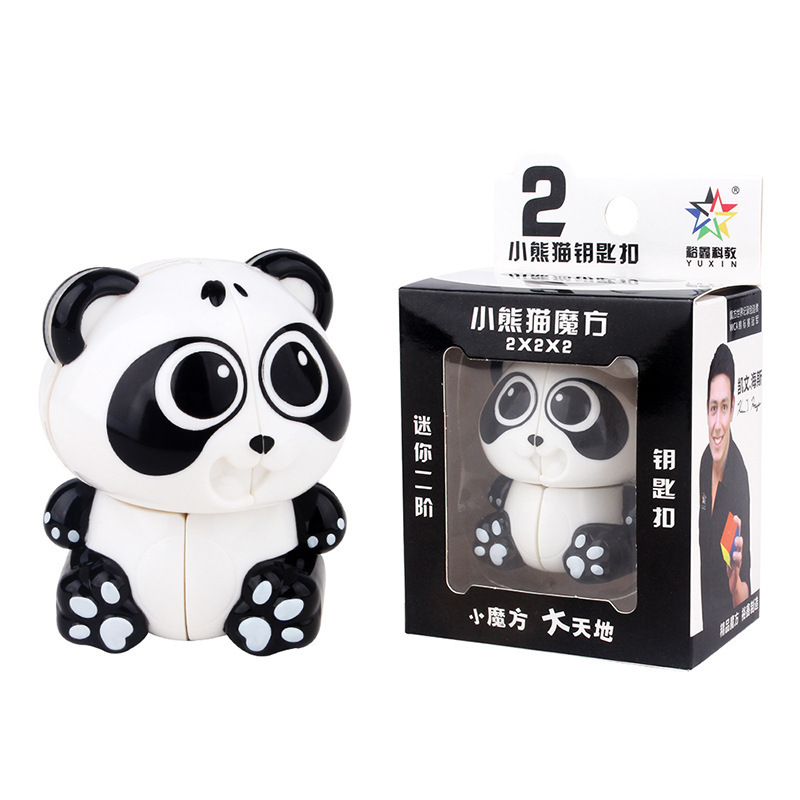 Picture of Yuxin Panda Second-order Rubik's Cube Second-order Rubik's Cube Special-shaped Educational Toys Cute Cartoon Panda Second-order Rubik's Cube