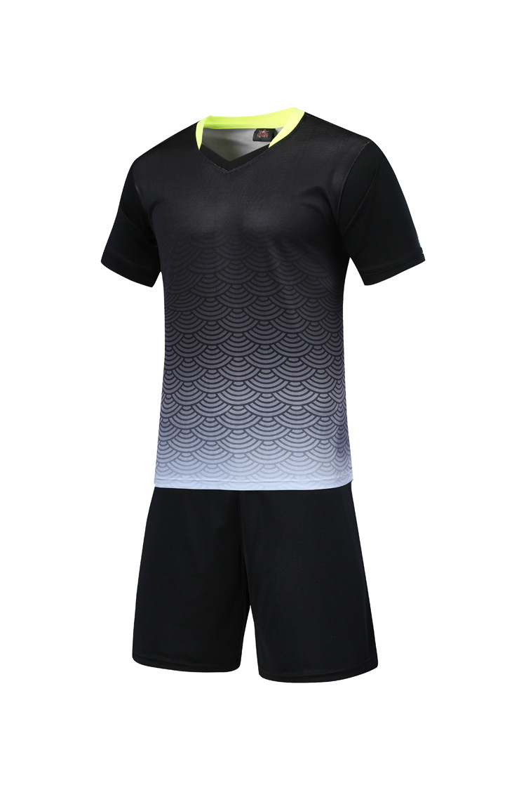 Picture of Factory direct supply sweat absorbent breathable adult children's football clothes suit wholesale in stock short sleeve football clothes can be printed