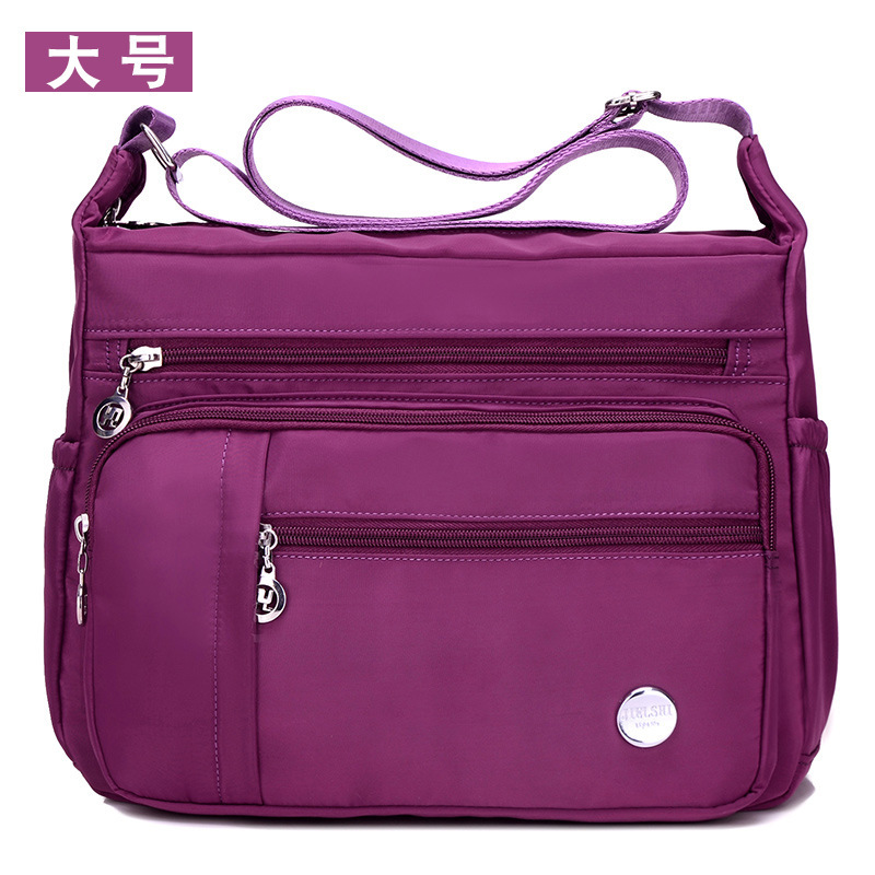 Picture of A generation of light casual large capacity nylon cloth bag women's trend Joker shoulder bag outdoor travel messenger bag