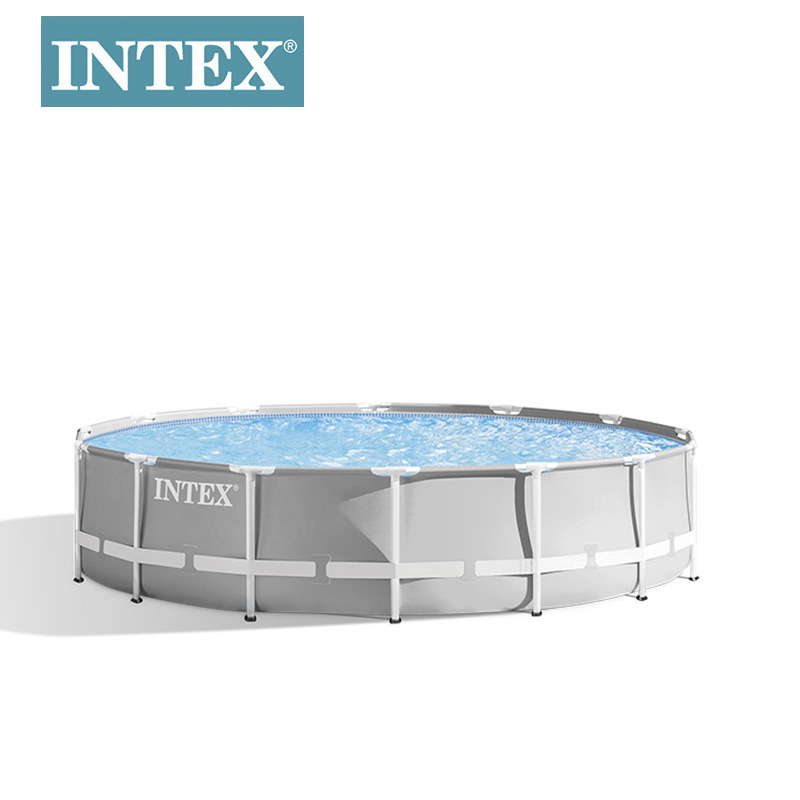 Picture of INTEX swimming pool square bracket pool round bracket pool family outdoor private large play pool