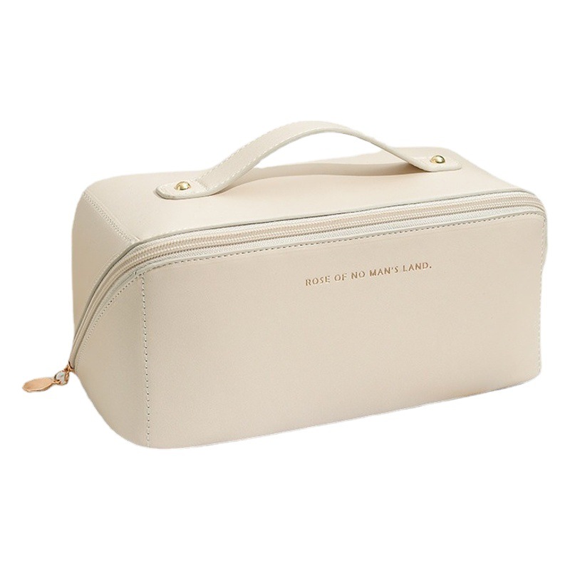 New PU Leather Pillow Cosmetic Bag Large Capacity Cosmetic Storage Bag Waterproof Toiletry Bag Travel Leather Cosmetic Bag