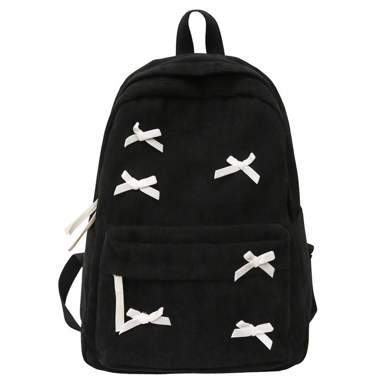 Picture of Japanese-style Ins Schoolbag Women's High-value Simple Cute Bow Backpack for College Students Women's Korean-style Senior high school Backpack