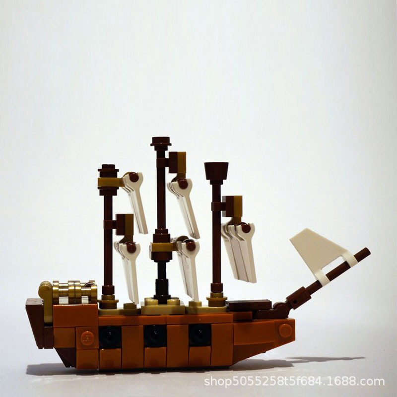 Picture of MOC for Lego assembling creative building blocks series 21313 bottle boat MOC-12949