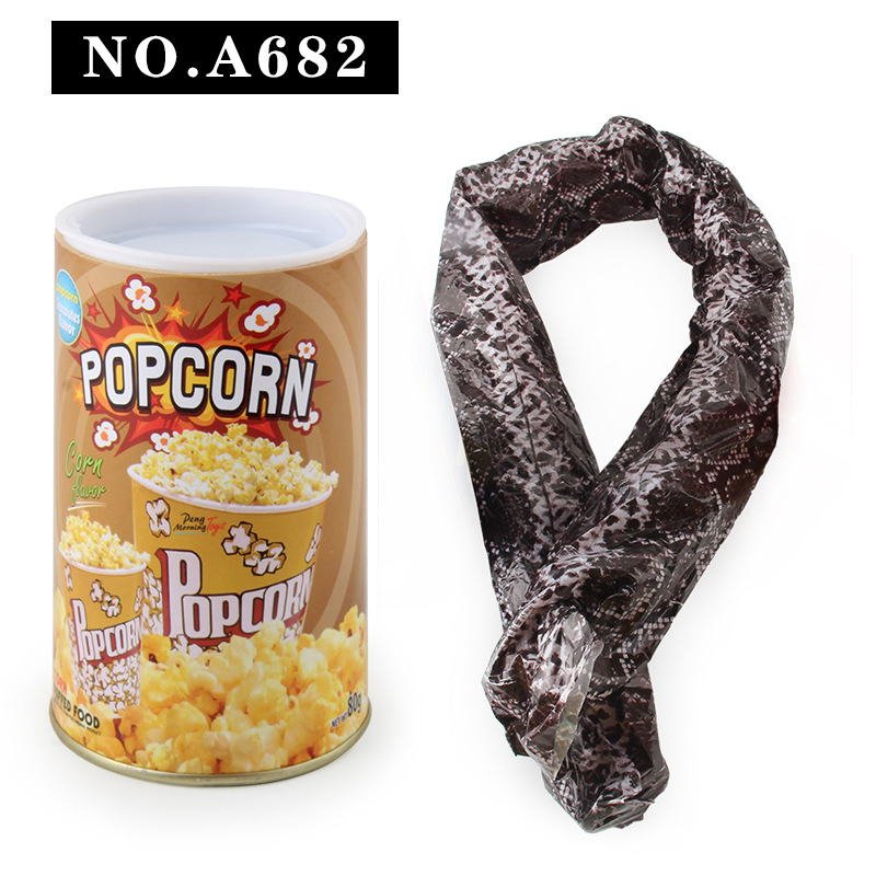 Picture of Potato chips bouncing snake whole person spoof startled potato chips snake toy creative gift funny toy simulation snake model