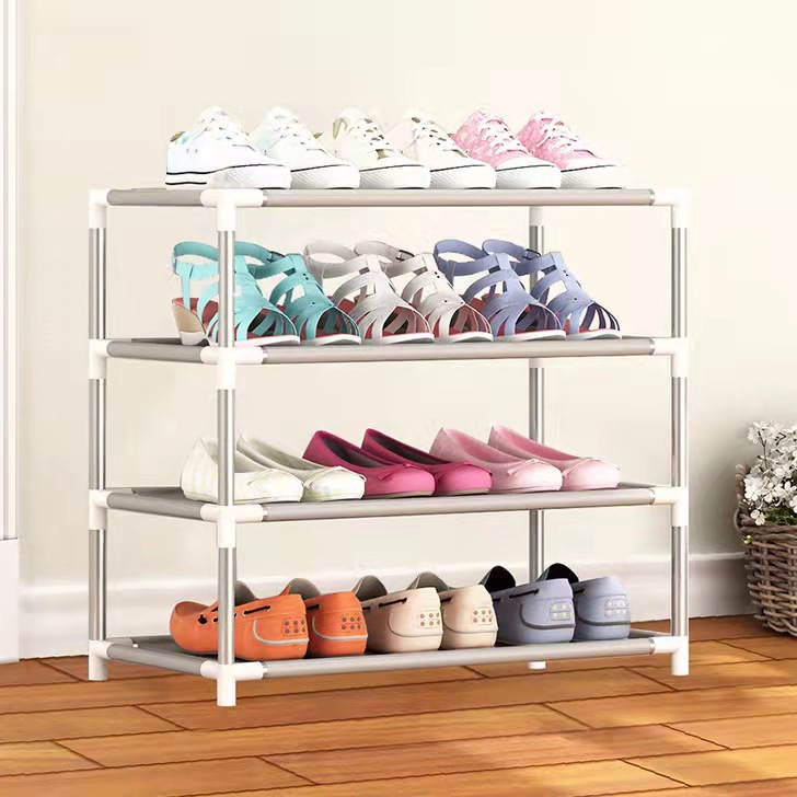 Picture of Simple Shoe Rack Multi-layer Steel Pipe Assembly Dustproof Shoe Cabinet Student Dormitory Home Storage Cabinet Economical Shoe Cabinet Shoe Rack