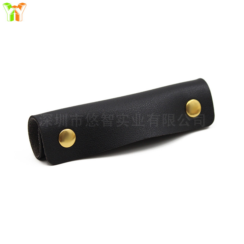 Picture of Double Buckle Luggage Handle Protective Leather Case Anti-Throttling Anti-Dirty Shoulder Strap Bag Shopping Bag Portable pu Leather