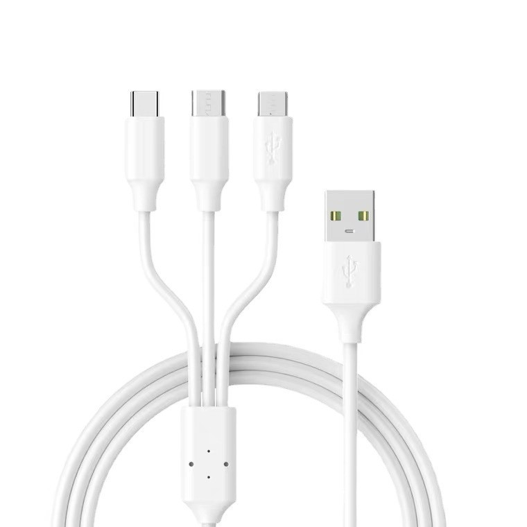 Picture of Fast Charging Three-In-One Charger One-To-Three Data Cable Multi-Port Charging Cable Android Suitable for Apple Original Type-C