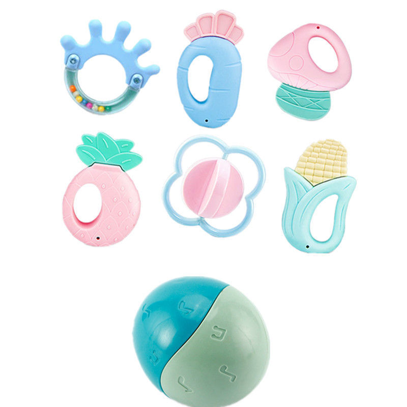 Picture of Hand Rattle Baby Toy 0-1 Year Old Tooth Gel Boiled Baby Newborn Rattle Early Education Children Soothing Early Education