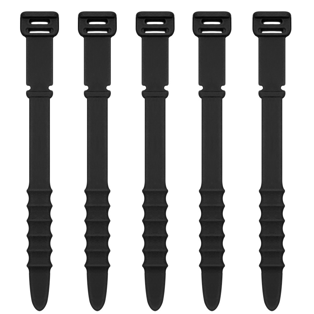 Picture of Fishbone Silicone Cable Organizer Data Cable Storage Tie Headphone Cable Winder Strap Cord Organizer