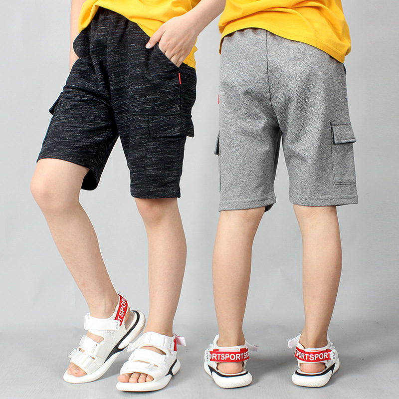 Picture of Children's Clothing Summer Children's Pants New Boys' Shorts Large Children's Thin Solid Color Crane Pants Children's Pants