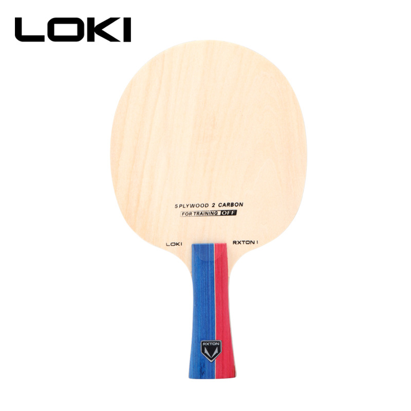Picture of LOKI Raytheon Ruilong 1 Carbon Table Tennis Baseboard Racket Straight Rack for Students Beginners Training