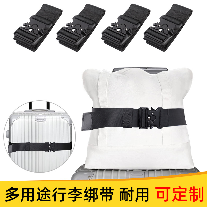 Picture of Factory direct supply one-word adjustable luggage belt password box explosion-proof binding belt Cobra buckle luggage strap