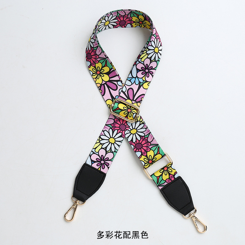 Picture of Bag shoulder strap crossbody strap adjustable widened shoulder strap leather printed nylon bag strap