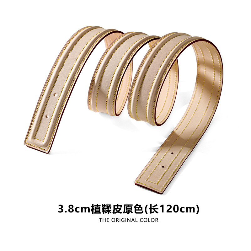 Picture of Mahuangshi MHS-C-53 Camel Bag Shoulder Strap Accessories Vegetable Tanned Leather Original Color Honey Wax Color Bag Replacement Large small size