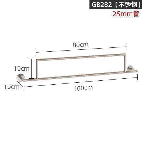 Picture of Stainless Steel Positive Hanging Display Rod Children's Clothing Store Display Rack Wall Hanging One-word Shelf Point Hanging Clothing Store Hanging Hangers