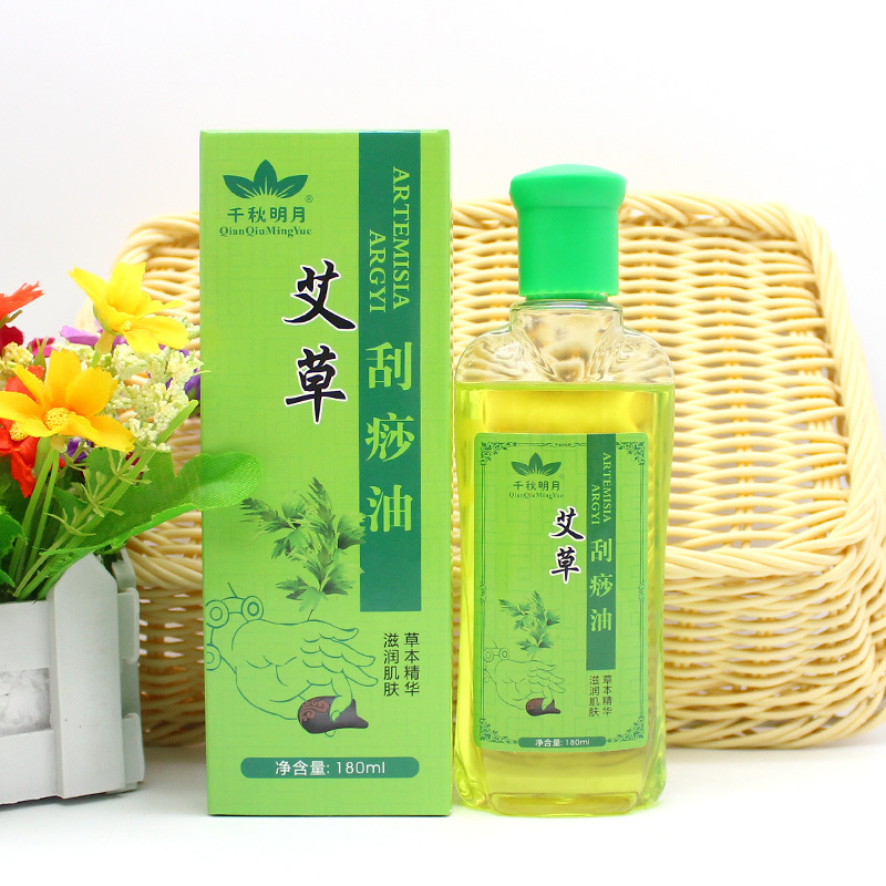 Picture of Qianqiu Mingyue 180ml Scraping Dredging Oil Scraping Oil Massage Massage Dredging Essential Oil Herbal Essential Oil Wholesale