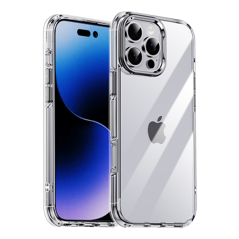 Picture of For Apple 16pro mobile phone case new transparent iPhone16promax protective cover airbag anti-drop private model