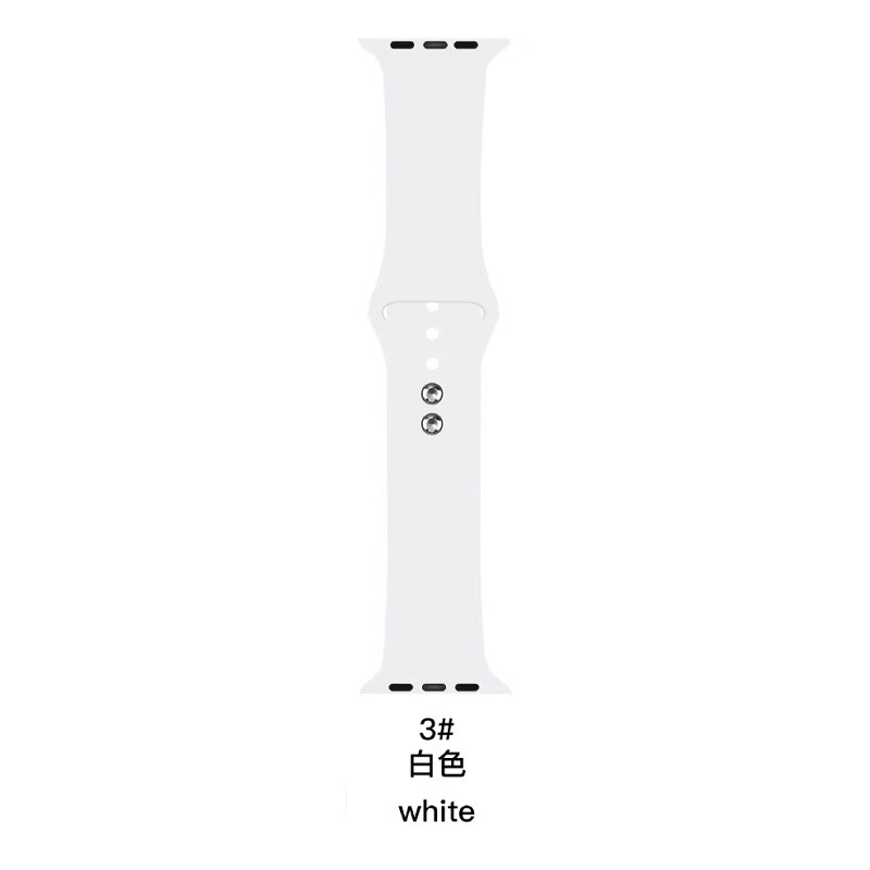 Picture of Suitable for Apple Watch Strap Apple Watch Silicone Strap Double Stud Kickback Strap Silicone Watch Strap