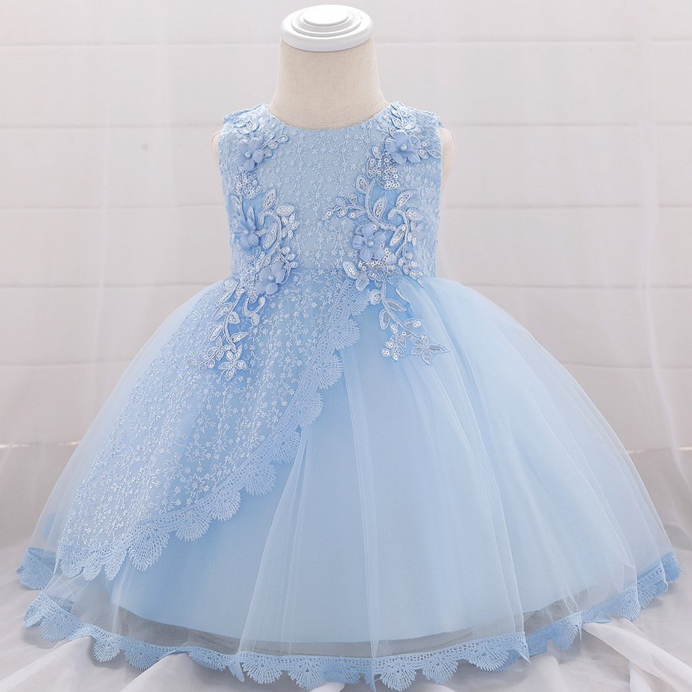Picture of Amazon's New 2025 European and American Flower Girl Baby Princess Fluffy Skirt Flower Dress Flower Dress Flower Girl Dress Female