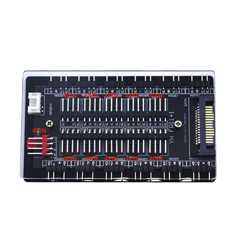 Picture of Chassis fan controller 11-way 5V/3Pin ARGB Shengguang synchronous PWM temperature control cable expansion box