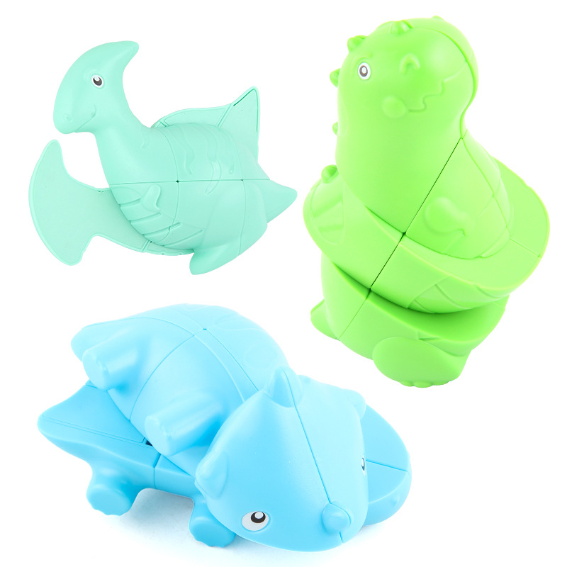 Picture of Panxin dinosaur Rubik's Cube second-order three-in-one suit special-shaped Rubik's Cube children's fun new exotic decompression toys cross-border
