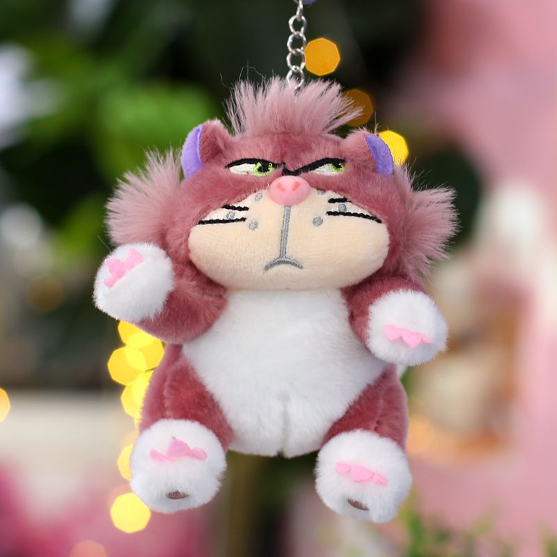 Picture of Cute Lucifer Kitten Mouse Pendant Plush Toy Doll Bag Pendant Doll Keychain Grasp