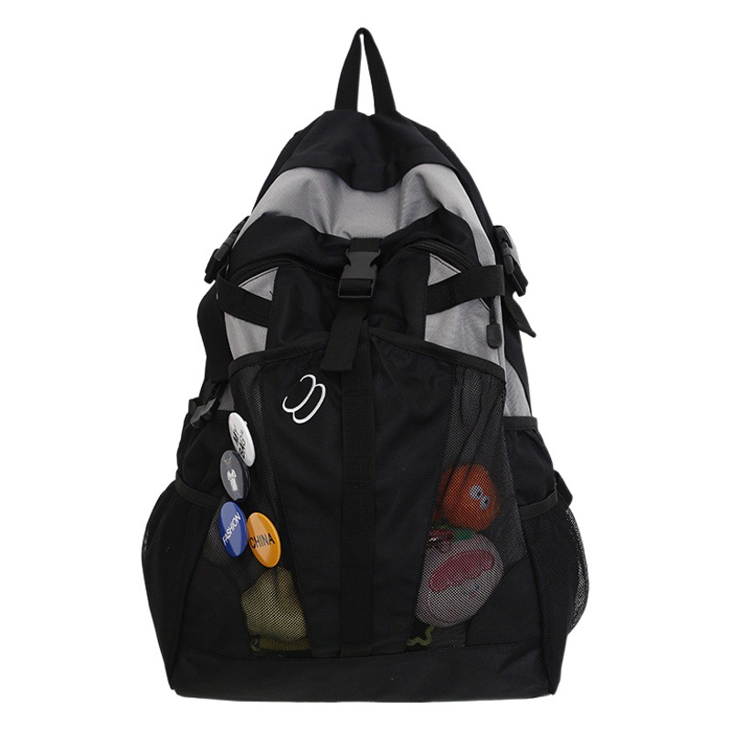 Backpack Men's 2023 New Couple's Large Capacity Workwear Travel Bag Junior High School Students Computer Bag Travel Backpack