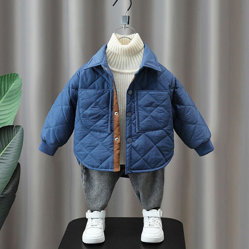 Picture of 2416 Boys' Cotton Clothes 2022 New Style Baby Boys and Children's Winter Clothes Season Lightweight Cotton Jackets and Cotton Clothes Korean Style Trendy