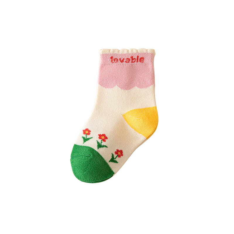 Picture of New Autumn Children's Socks Girls 1-3 Years Old Class A Boys Cartoon Newborn Children's Socks Baby Baby Spring and Autumn Socks