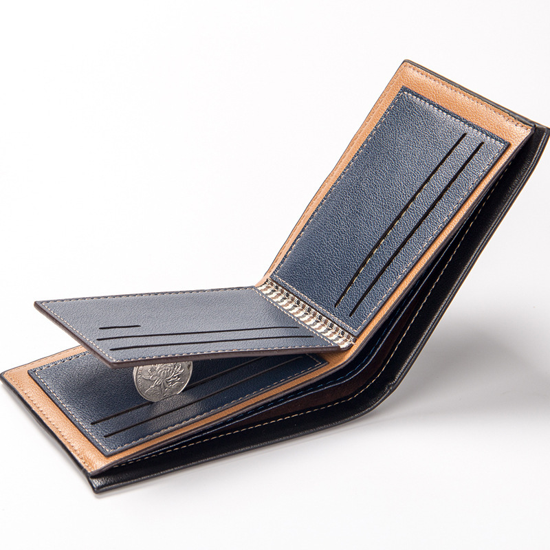 Picture of New Men's Wallet Short Cross-border Youth Simple Multi-card Wallet Men's PU Leather Retro High-end Men's