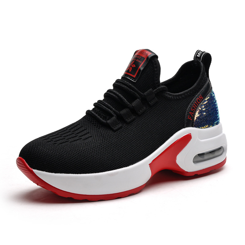 Picture of Dance Shoes Outer Wear Fashion Ghost Step Dance Shoes Women's Thick-soled sneaker Women's Flying Mesh New Style Square Dance Shoes