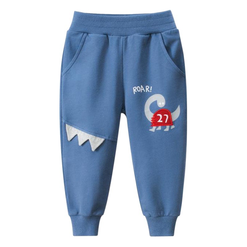 27Kids Korean Style Kidsren's Clothing Spring New Products Wholesale 2024 Kidsren's Pants Dinosaur Sweatpants One Piece Consignment